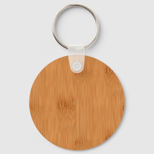 Bamboe Toast Wood Grain look Sleutelhanger (Voorkant)