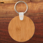 Bamboe Toast Wood Grain look Sleutelhanger (Voorkant)