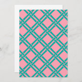 Bamboe Trellis Patroon Kaart (Voorkant / Achterkant)