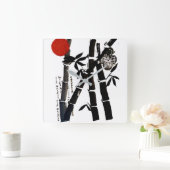 Bamboe Vierkante Klok (Huis)