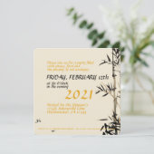 Bamboe viert Vietnamese nieuwjaarsfeest SFC Aankondiging (Staand voorkant)