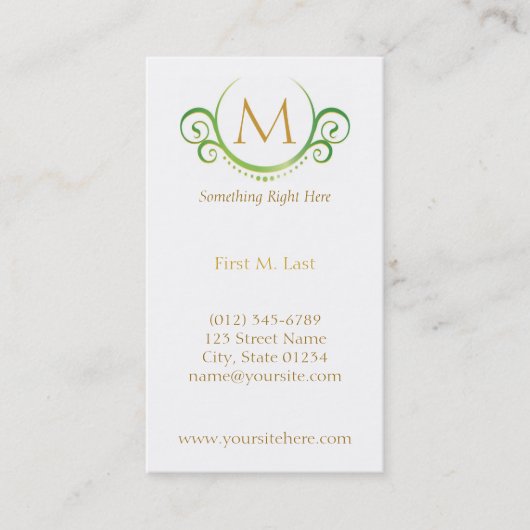 Bamboe Visitekaartje (Voorkant)