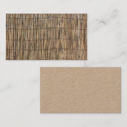 Bamboe Visitekaartje (Voorkant / Achterkant)