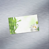 Bamboe Water Lotus Spa Skin Care Massage Salon Visitekaartje Magneet (Voorbeeld)