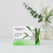 Bamboe Water Ripple Spa Visitekaartje (Staand voorkant)