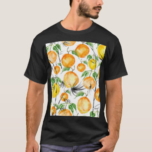 Bamboe waterverf: oerwoud naadloos patroon. t-shirt