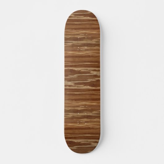 Bamboe Wood 01 Skateboard (Voorkant)