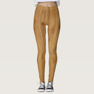 Bamboe Wood Texture Kijk Leggings