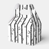 Bamboe Zwart en Wit Custom Bedankdoosjes (Achterkant)