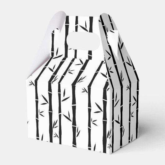 Bamboe Zwart en Wit Custom Bedankdoosjes (Achterkant)