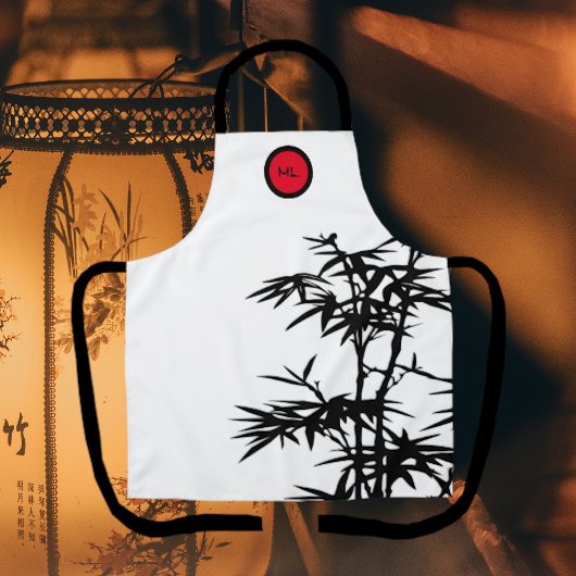 Bamboeboom Monogrammed Restaurant Style Schort