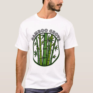 Bamboebos Botanische Groene Kunst T-shirt
