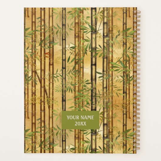 Bamboebos Chiyogami Planner (Achterkant)