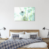 Bamboebos - groen canvas afdruk (Insitu (Slaapkamer))