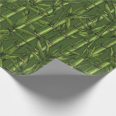 Bamboebos in het groen cadeaupapier (Hoek)