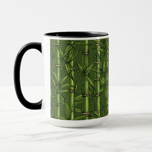 Bamboebos in het groen mok (Links)