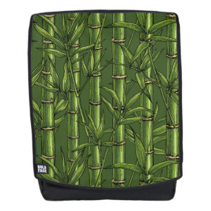 Bamboebos in het groen rugtassen