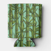 Bamboebos op lichtblauw blikjeskoeler (Voorkant)