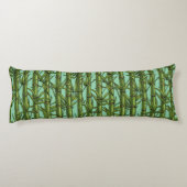 Bamboebos op lichtblauw lichaamskussen (Achterkant)