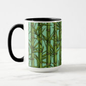 Bamboebos op lichtblauw mok (Links)