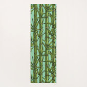 Bamboebos op lichtblauw yogamat (Achterkant)