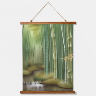 Bamboebos Traditioneel Chinees schilderij Hangend Wandkleed