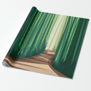 Bamboebossen Cadeaupapier