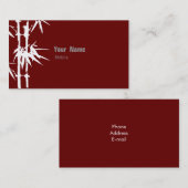 Bamboegroen Visitekaartje (Voorkant / Achterkant)