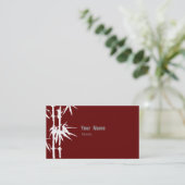 Bamboegroen Visitekaartje (Staand voorkant)