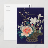 Bamboevloermandenschilders van Ohara Koson Briefkaart (Voorkant / Achterkant)