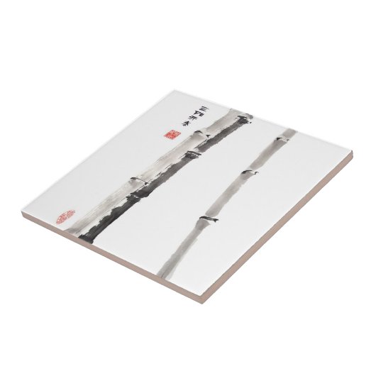 Bamboo Blessing Tile Tegeltje (Zijkant)