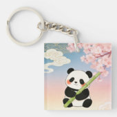 Bamboo & Cherry Panda Keychain (voorkant)