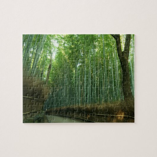 Bamboo Forrest in Arashiyama, Sagano, Kyoto, Japan Legpuzzel (Horizontaal)
