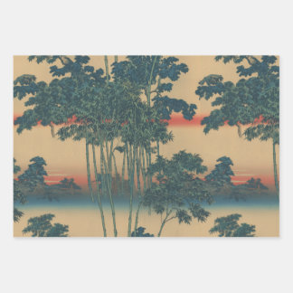 Bamboo grove and summer evening"竹林と夏の夕刻" inpakpapier vel