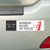 Bamboo House of Dolls Bumper Sticker (Op auto)