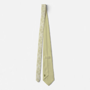 Bamboo Leaf Pattern Stropdas – Elegante Monogram S