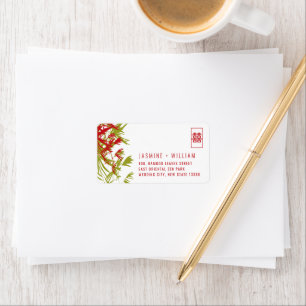 Bamboo Leaves Shuang Xi Chinees huwelijksadres Etiket