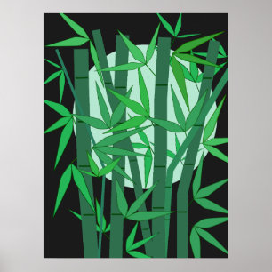 Bamboo Moon Poster