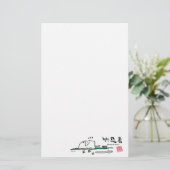 bamboo ninja briefpapier (Staand voorkant)