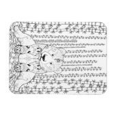 Bamboo Panda Doodle Magneet (Horizontaal)