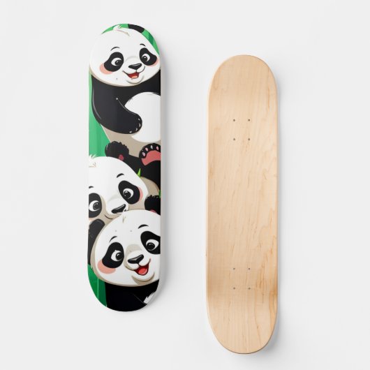 Bamboo Panda Skateboard (Voorkant)