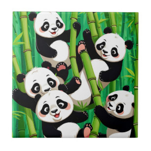 Bamboo Panda Tegeltje