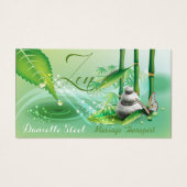 Bamboo Pond Zen Therapist Carte de visite cadeau (Devant)