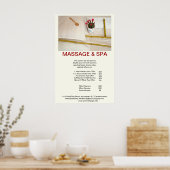 Bamboo Spa Massage Beauty Salon Poster (Keuken)