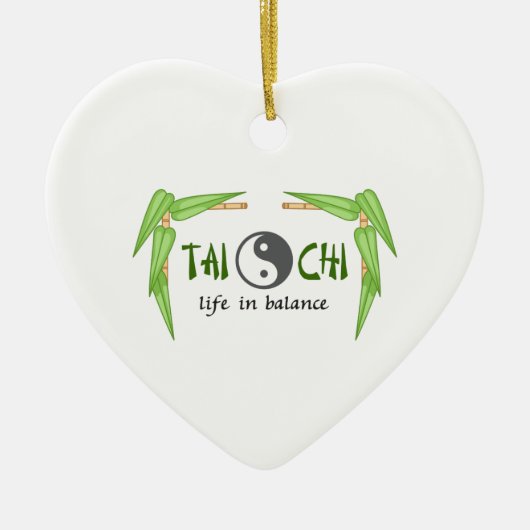 BAMBOO TAI CHI KERAMISCH ORNAMENT (Voorkant)