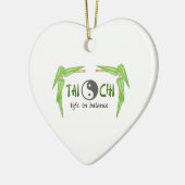 BAMBOO TAI CHI KERAMISCH ORNAMENT (Links)