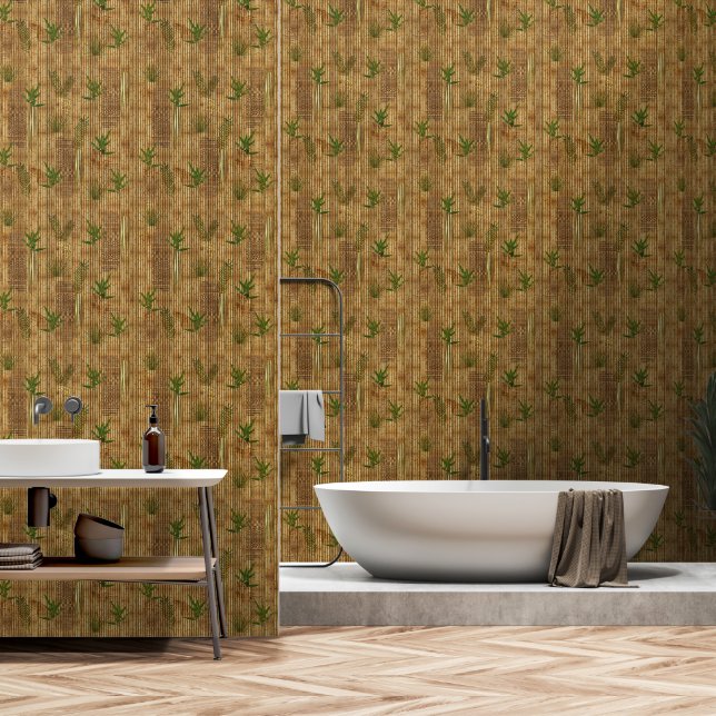 Bamboo Tapa Behang (Badkamer)