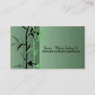 Bamboo Thème Importer Carte de visite d'exportati