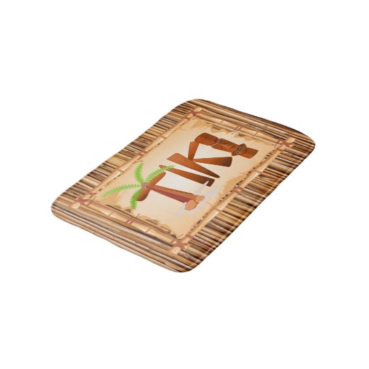 Bamboo Tiki Design Badmat (Gekanteld)