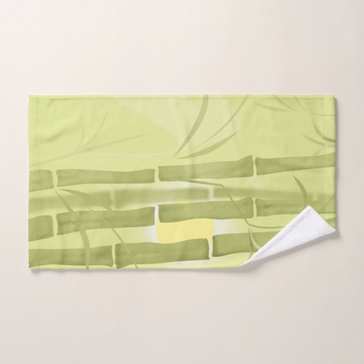 Bamboo vert (Serviette à main)